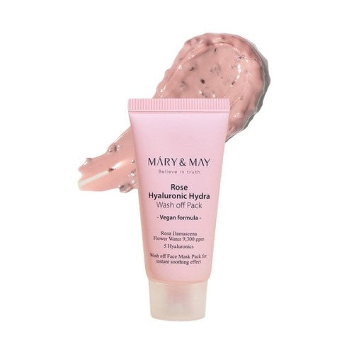 MARY&MAY, ROSE HYALURONIC HYDRA WASH OFF PACK 30G