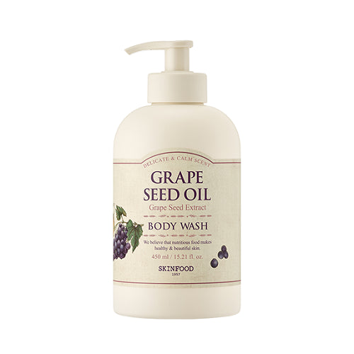 SKINFOOD, GRAPE SEED OIL BODY WASH 450ML