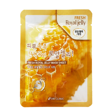 3W CLINIC, FRESH ROYAL JELLY MASK SHEET