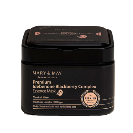 MARY&MAY, PREMIUM IDEBENON BLACKBERRY COMPLEX AMPOULE MASK (20EA)250G