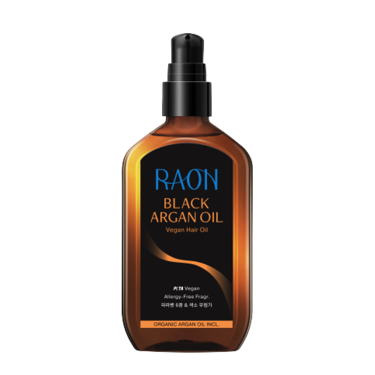 RAON, BLACK ARGAN HAIR OIL 100ML