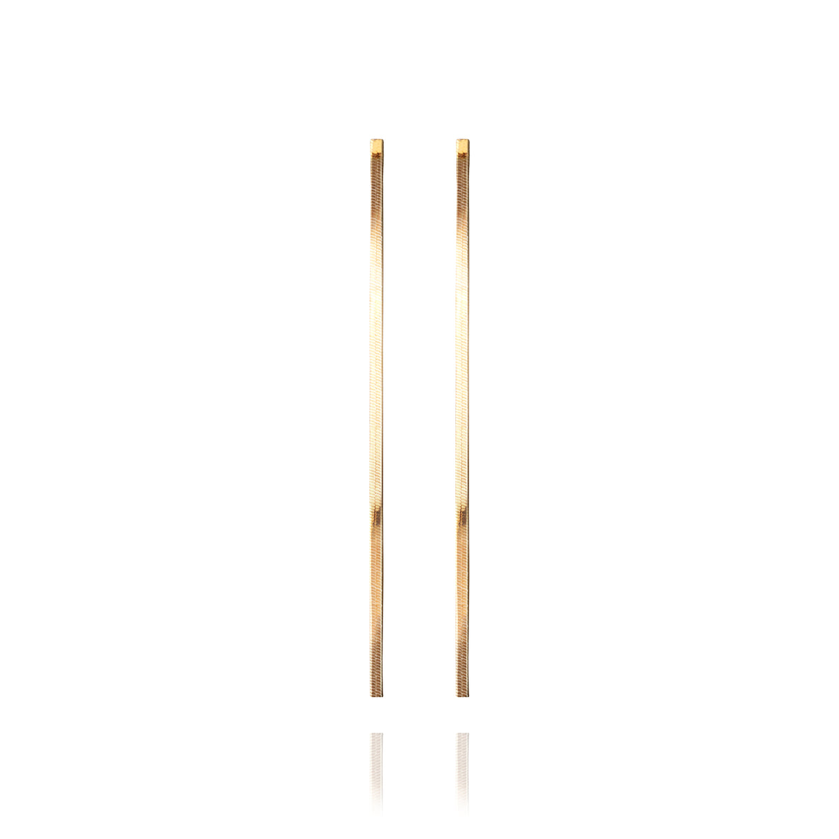 WING BLING, REFLECTION OF YOU EARRING OR CLIP-ON EARRING, REFLECTION OF YOU GOLD EARRING