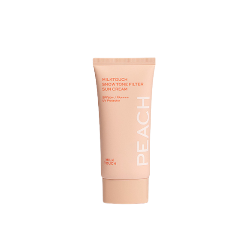 MILKTOUCH, SNOW TONE FILTER SUN CREAM #BABY PEACH 15ML