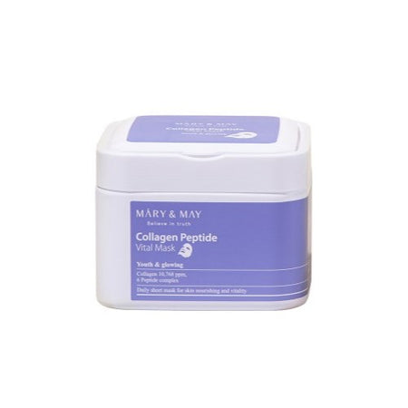 MARY&MAY, COLLAGEN PEPTIDE VITAL MASK 30PCS