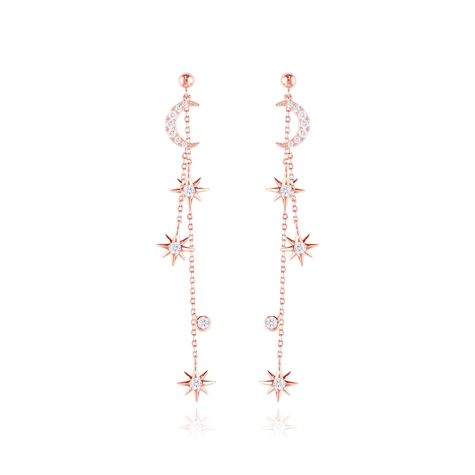 WING BLING, A RADIANT DAY EARRING OR CLIP-ON EARRING, A RADIANT DAY PINK EARRING