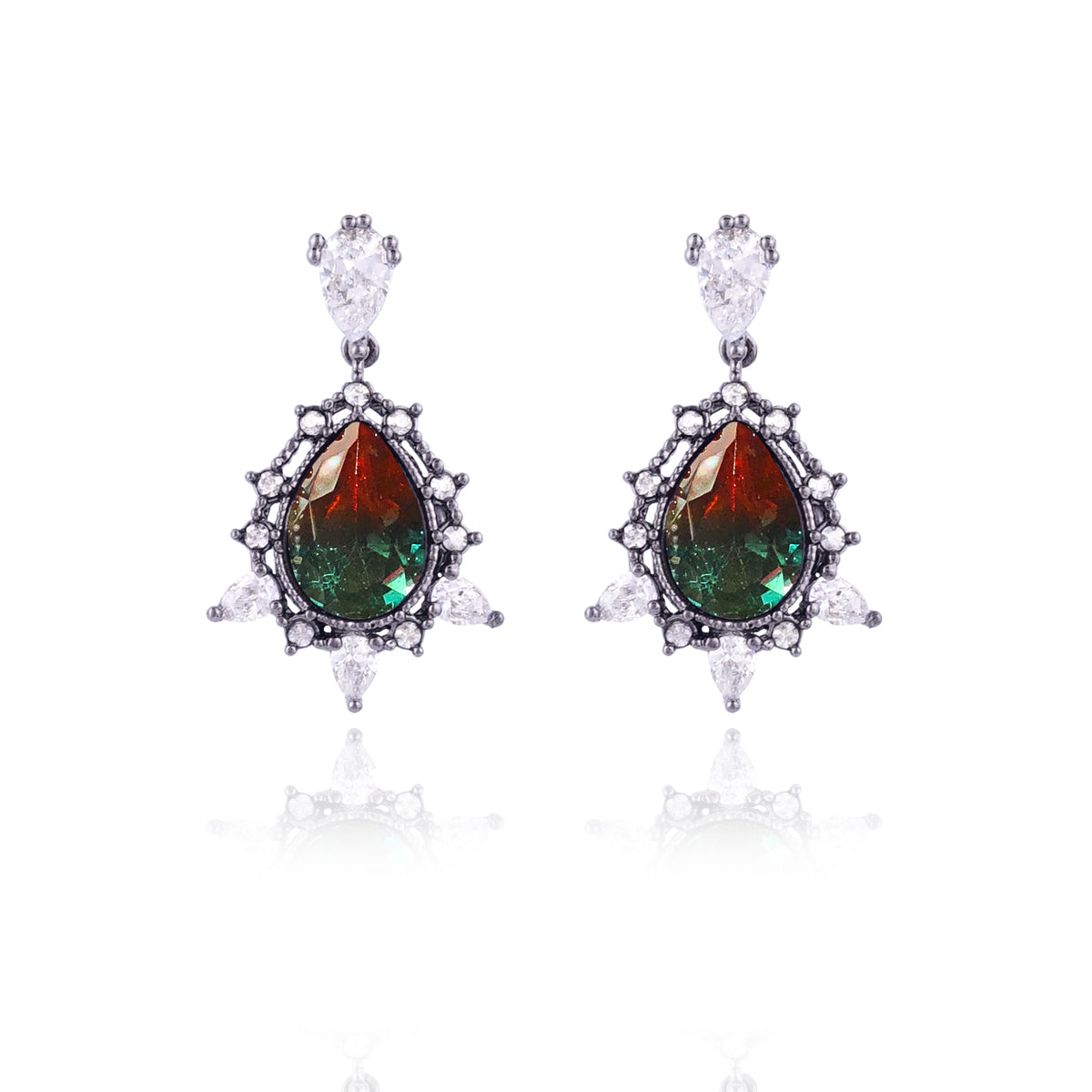 WING BLING, MIDNIGHT ROMANCE EARRING OR CLIP-ON EARRING, MIDNIGHT ROMANCE ITALY FIRENZE CLIP ON EARRING