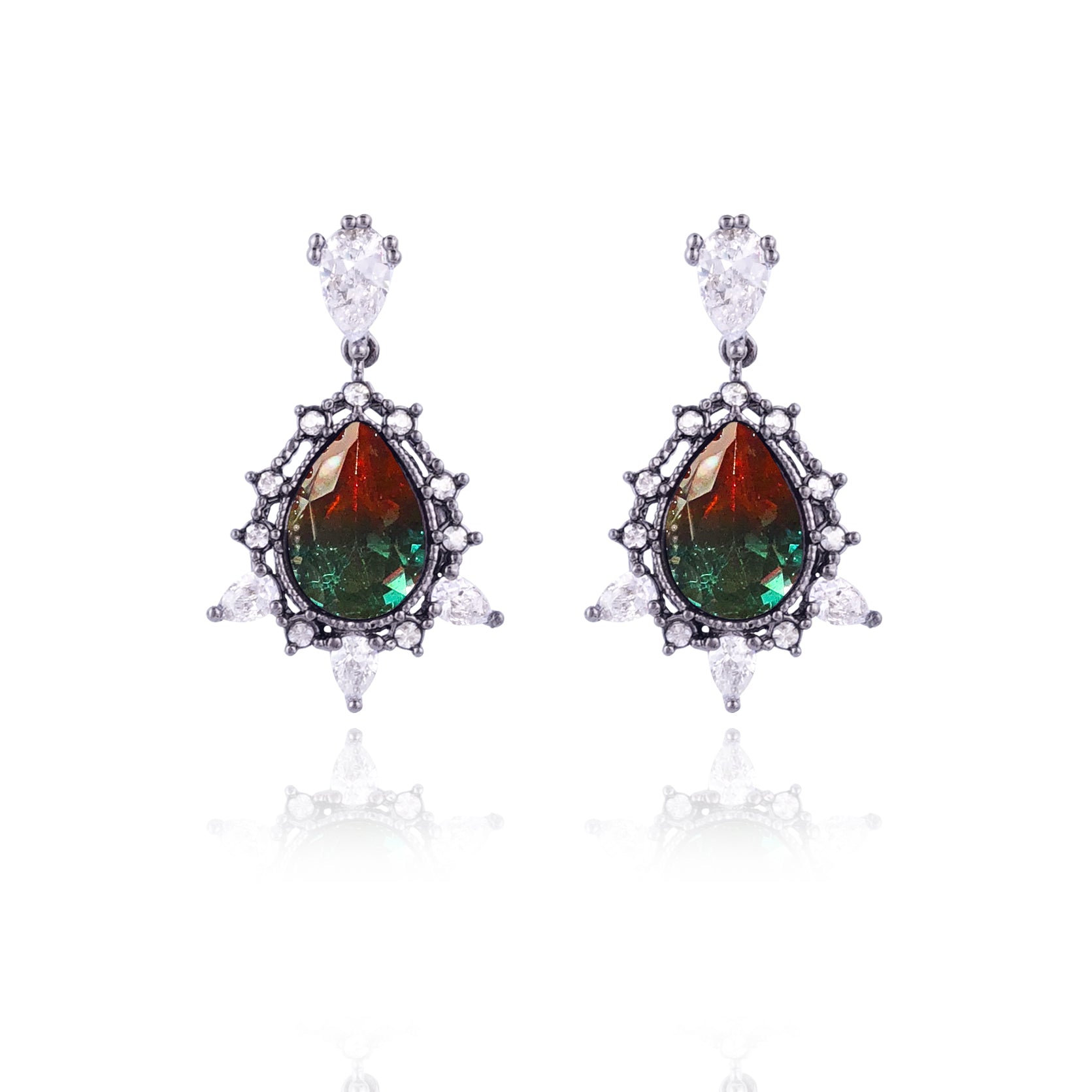 WING BLING, MIDNIGHT ROMANCE EARRING OR CLIP-ON EARRING, MIDNIGHT ROMANCE ITALY FIRENZE CLIP ON EARRING