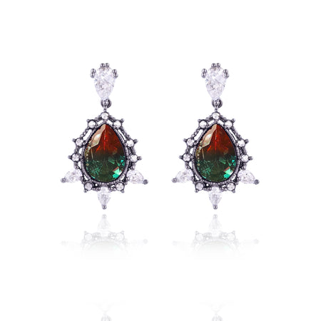 WING BLING, MIDNIGHT ROMANCE EARRING OR CLIP-ON EARRING, MIDNIGHT ROMANCE ITALY FIRENZE CLIP ON EARRING