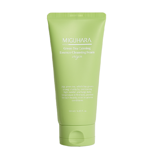 MIGUHARA, GREEN TEA CALMING ESSENCE CLEANSING FOAM ORIGIN 120ML