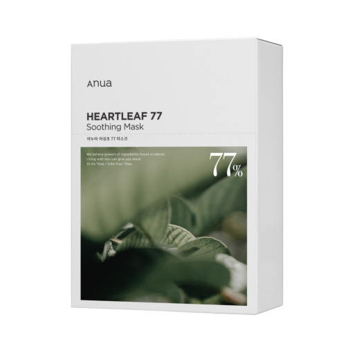 Anua, HEARTLEAF 77% SOOTHING SHEET MASK (25ML*10EA)