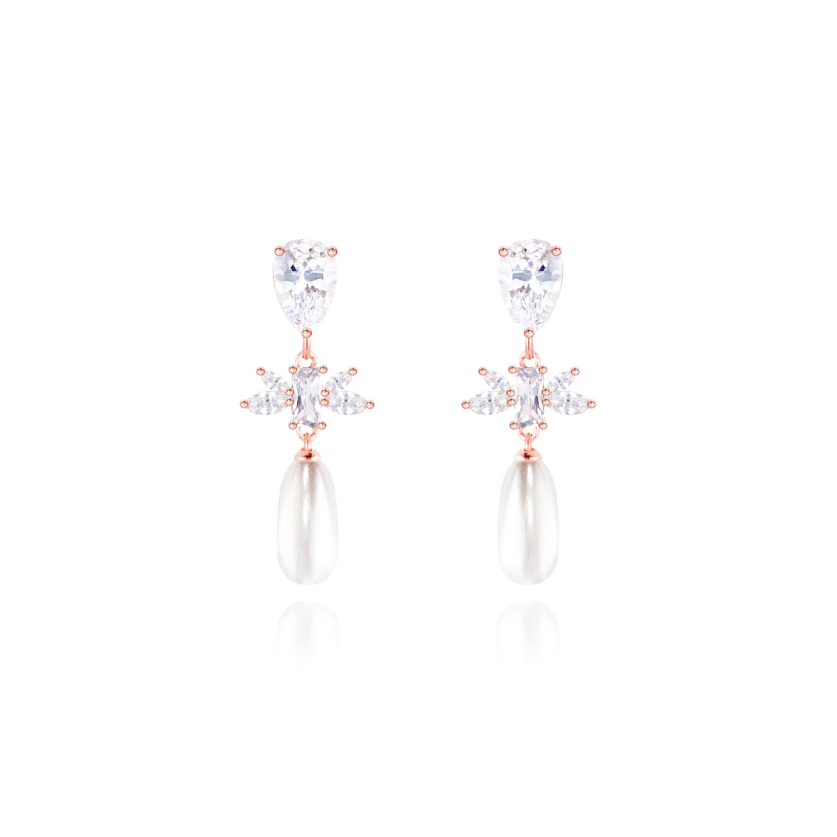 WING BLING, FORTUNA EARRING OR CLIP-ON EARRING, FORTUNA PINK CLIP ON EARRING