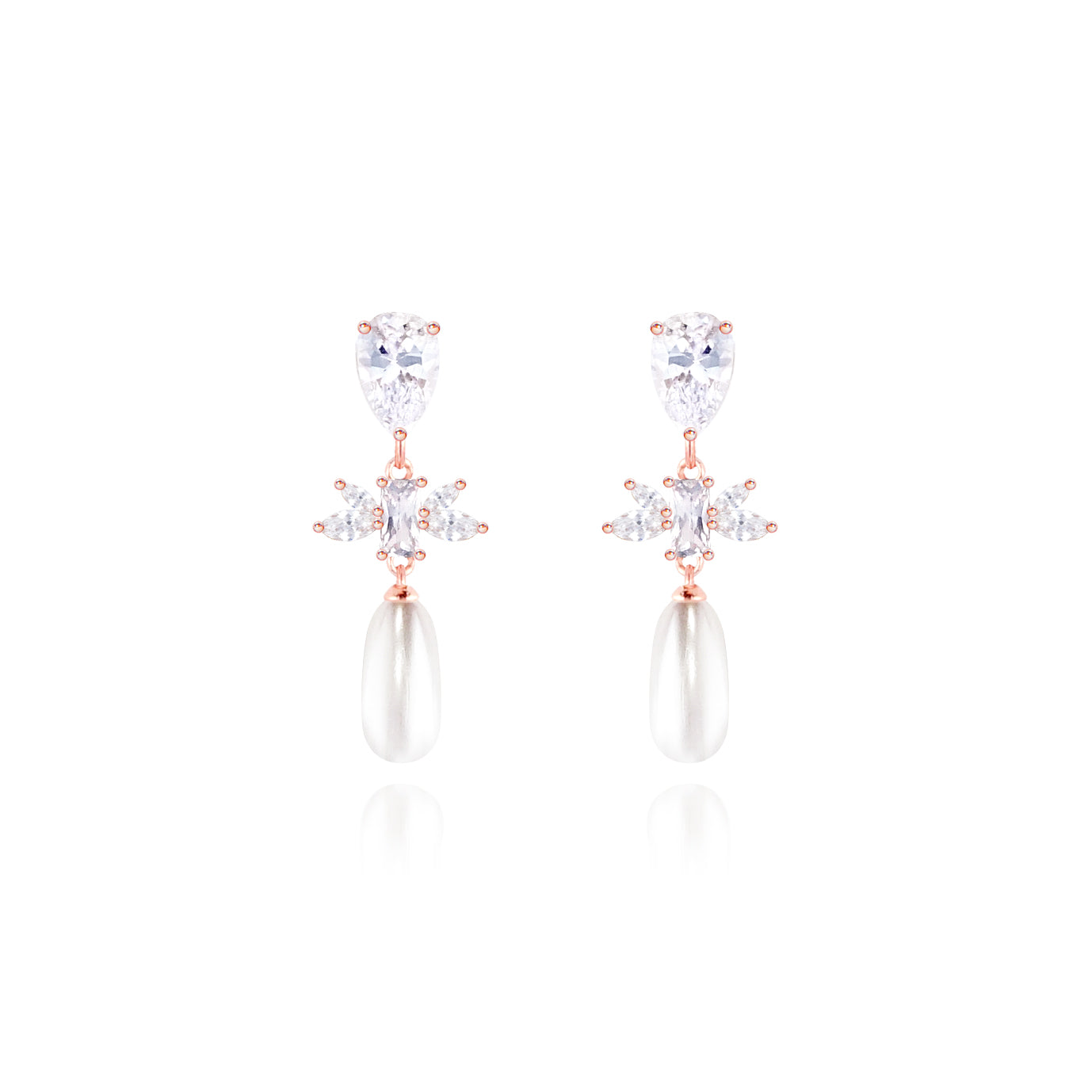 WING BLING, FORTUNA EARRING OR CLIP-ON EARRING, FORTUNA PINK CLIP ON EARRING