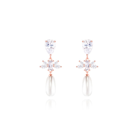 WING BLING, FORTUNA EARRING OR CLIP-ON EARRING, FORTUNA PINK CLIP ON EARRING