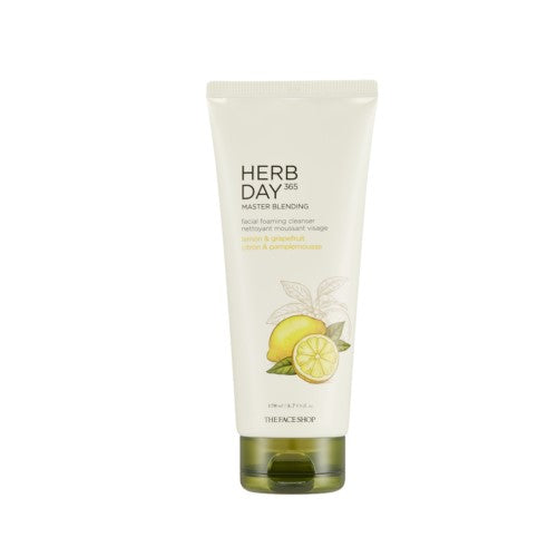 THE FACE SHOP, HERB DAY 365 MASTER BLENDING FOAMING CLEANSER LEMON 170ML