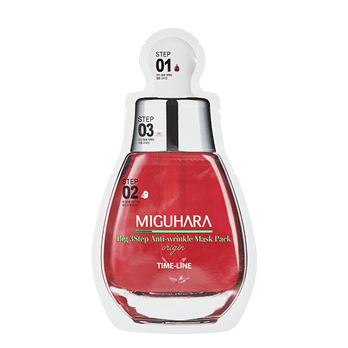 MIGUHARA, BIG 3 STEP ANTI-WRINKLE MASK PACK OIRIGIN (1.7ML+2ML+25ML)