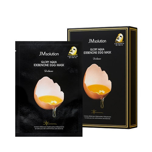 JM SOLUTION, GLORY AQUA IDEBENONE EGG MASK DELUXE (30ML*10EA)