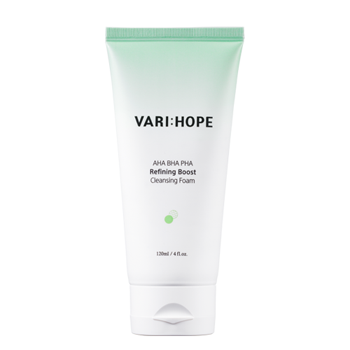 VARI:HOPE, AHA BHA PHA REFINING CLEANSING FOAM 120ML