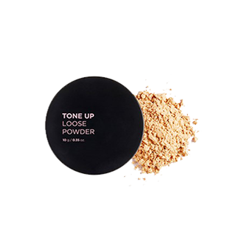 THE FACE SHOP, FMGT TONE UP LOOSE POWDER, V201 APRICOT BEIGE