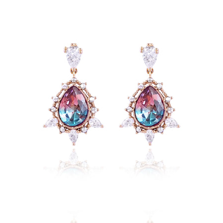 WING BLING, MIDNIGHT ROMANCE EARRING OR CLIP-ON EARRING, MIDNIGHT ROMANCE FRANCE PARIS CLIP ON EARRING