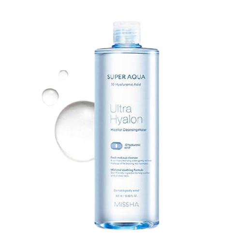 MISSHA, SUPER AQUA ULTRA HYALRON MICELLAR CLEANSING WATER 500ML