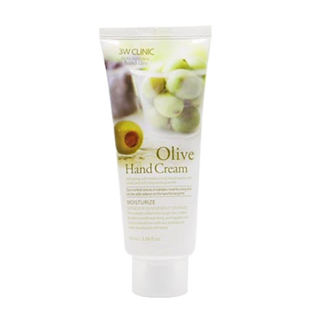 3W CLINIC, MOISTURIZING OLIVE HAND CREAM