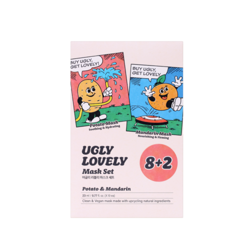 UGLY LOVELY, POTATO & MADARIN 8+2 MASK SET (23ML*10EA)