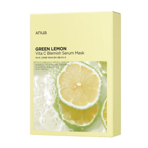 Anua, GREEN LEMON VITA C BLEMISH SERUM MASK 25ml (10PCS) (25ML*10EA)