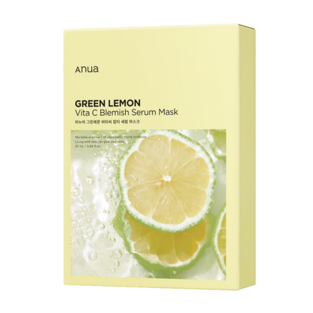 Anua, GREEN LEMON VITA C BLEMISH SERUM MASK 25ml (10PCS) (25ML*10EA)