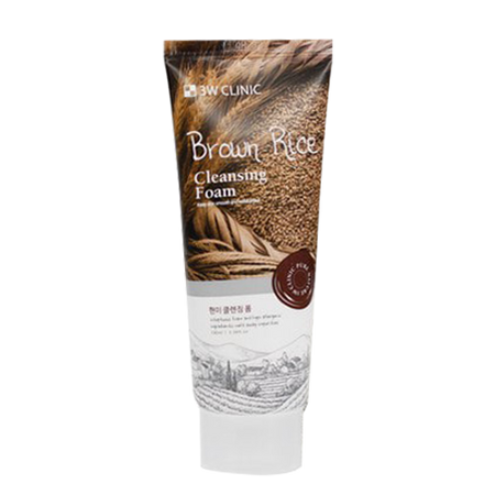 3W CLINIC, BROWN RICE CLEANSING FOAM