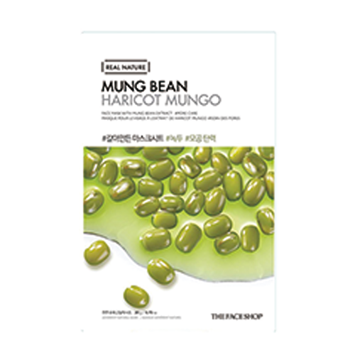 THE FACE SHOP, REAL NATURE FACE MASK WITH MUNG BEAN EXTRACT