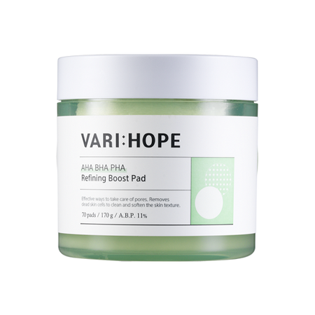 VARI:HOPE, AHA BHA PHA REFINING BOOST PAD (70EA)170G