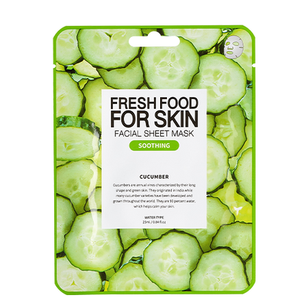 FARM SKIN, FRESHFOOD FOR SKIN FACIAL SHEET MASK(CUCUMBER) 25ML