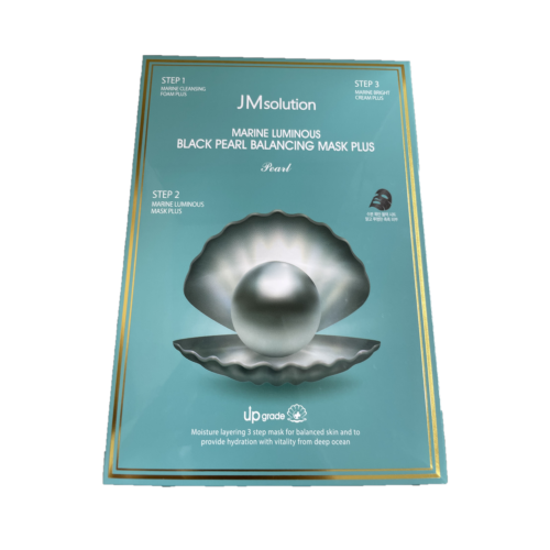 JM SOLUTION, MARINE LUMINOUS BLACK PEARL BALANCING MASK PLUS (1.5ML+30ML+1.5ML)*10EA