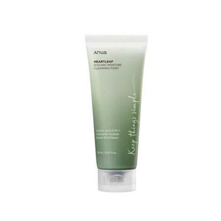 Anua, HEARTLEAF SUCCINIC MOISTURE CLEANSING FOAM 150ML