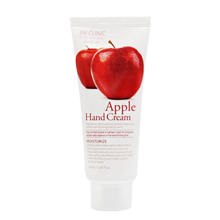 3W CLINIC, MOISTURIZING APPLE HAND CREAM