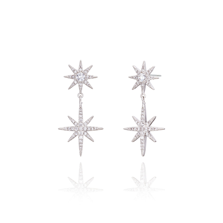 WING BLING, SHINE WINTER EARRING OR CLIP-ON EARRING, SHINE WINTER EARRING