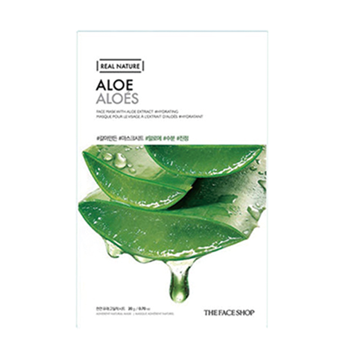 THE FACE SHOP, REAL NATURE FACE MASK WITH ALOE EXTRACT