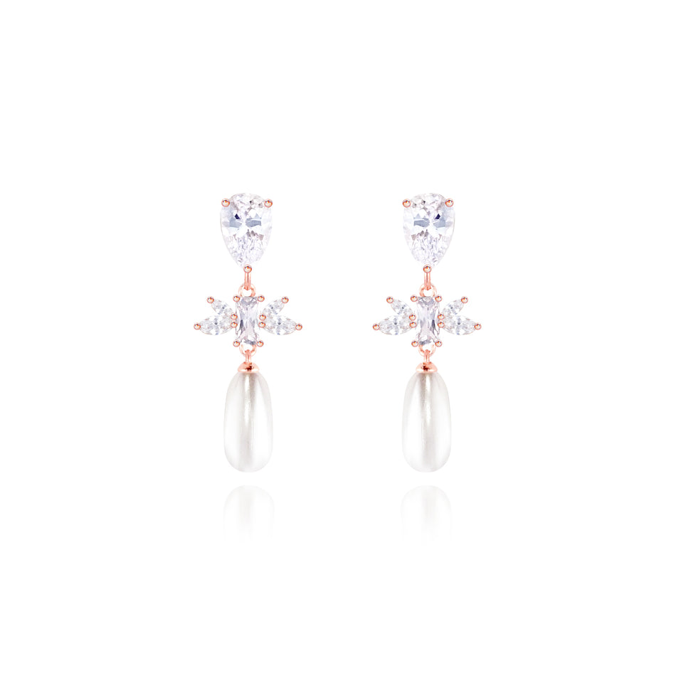 WING BLING, FORTUNA EARRING OR CLIP-ON EARRING, FORTUNA PINK EARRING